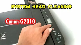 Cara System Head Cleaning Printer Canon G2010 | Cleaning Kuat Tes Hasilnya