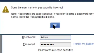 Quickbooks Password - can't get in - the saga continues :-)