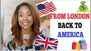 FROM LONDON BACK TO AMERICA - 7 THINGS I NOTICED