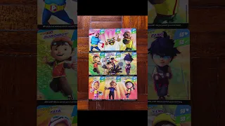 Boboiboy Galaxy Card Pek Adiwira Complete Set
