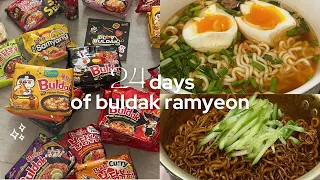 24 days or eating ramyeon compilation 🍜