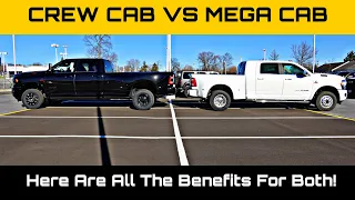 2022 RAM 2500 & 3500 Crew Cab VS Mega Cab || Here Are The Benefits And Drawbacks For Both!