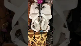 Primark Women's Black, Brown , White and Yellow Sandals - May 2022