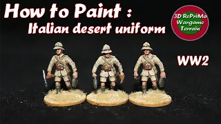 Tutorial: Paint 1/72 Italian desert uniform/Painting Guide/Bemalung Italienische Uniform Afrika(WW2)