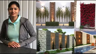 Top 100 Modern Compound Wall Boundary Wall Decor Ideas | Home Exterior Wall Decor| Fence Wall Design