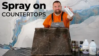 How to Epoxy Countertops with Backsplash and no Demolition