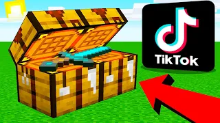 ✅ Testei os TIKTOKS mais VIRAIS de MINECRAFT (Será que funcionou!?)