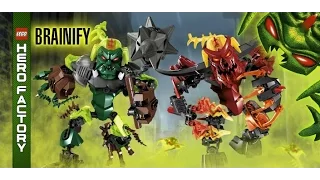 Lego hero factory Brain Attack Улицы города 17 18 Серия 10 Игры Лего Фабрика!