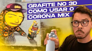 HOW TO CREATE GRAFFITI EFFECT DIRECTLY IN 3D - MAPPING AND REALISTIC TEXTURING WITH CORONA MIX