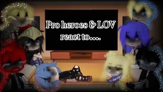 Pro heroes & LOV react to tvd | (2/?) | ⚠️read description please⚠️ |