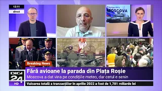 Florin Negruțiu: Știrea este că Putin nu ne-a spus nimic în discursul de la paradă