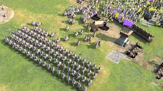 Age of Empires 4 - 4v4 CBA MASSIVE BATTLE AND EPIC COMEBACK | Multiplayer Gameplay