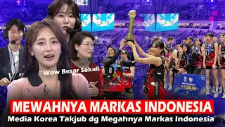 MEGAHNYA MARKAS INDONESIA !! Media KOREA Takjub dg Indonesia Arena Suguhan Indonesia Untuk Red Spark
