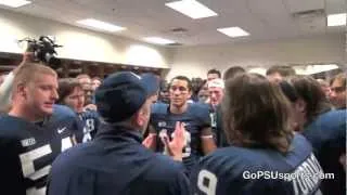 Penn State Football Postgame Locker Room & Bill O'Brien - Northwestern