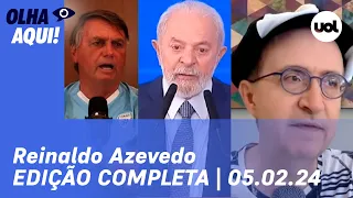 Reinaldo Azevedo ao vivo: Bolsonaro volta a atacar STF, Lula enfrenta Lira e mais | Olha Aqui!