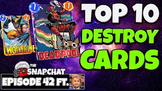 BEST META DECKS | TOP 10 DESTROY CARDS | FAVORITE CARDS IN AUGUST | Marvel Snap Chat #42