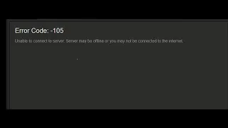 Steam Error Code 105