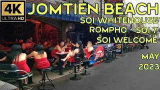 Jomtien Beach Road  - Rompho - Soi 7 - Soi Whitehouse - Soi Welcome - May 2023 Pattaya Thailand