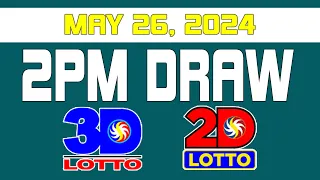 2PM Draw Lotto Draw Result Today May 26, 2024 [Swertres Ez2]