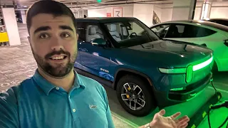 600 Mile Day Trip in Rivian R1T from Charlotte to Outer Banks and Back - Slow Charging Galore!