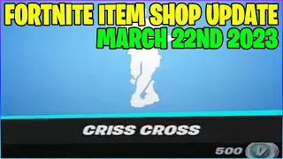 *RARE* CRISS CROSS EMOTE IS BACK! (FORTNITE ITEM SHOP MARCH 22ND 2023)