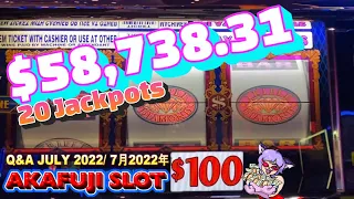 20 JACKPOT HANDPAYS HIGH LIMIT SLOTS 🤩Q&A JULY 2022🥂あなたのご質問にお答えします 7月2022年 ジャックポット集 赤富士スロット