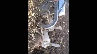 Ploughing with TEF-20 and 2 Furrow Plough