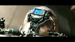 Elysium (2013) - Max Getting Installed with third Generation Exo Suit