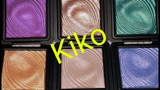 Kiko Water Eyeshadows with swatches