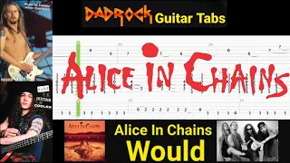 Would - Alice In Chains - Guitar + Bass TABS Lesson