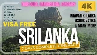 Complete Tour Guide for 7 Days of SRILANKA | SRILANKA Tour in Budget from India