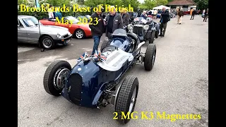 Two MG K3 Magnettes at Brooklands Best of British Day 2023