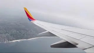 Southwest 737-700 Takeoff from Santa Ana (SNA/KSNA) | Stormy & Turbulent Midday Departure // N239WN