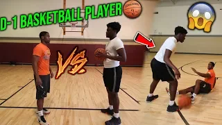 PLAYING BASKETBALL 1V1 AGAINST D1 HOOPER!! MUST WATCH