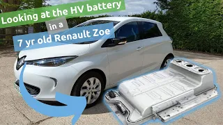 How long to do EV batteries last? A look at a 7 year old Renault Zoe electric car at 58,600 miles.