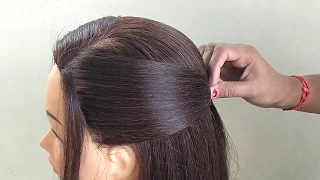 Easy Hairstyle For Party Wear | Easy Everyday Hairstyle For Work/party/outgoing | تصفيفة الشعر الطرف