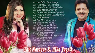 Best Of Alka Yagnik And Udit Narayan Songs  Evergreen 90's Songs