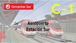 Cab Ride - Open Rails - C1 Aeropuerto - Estacion Sur