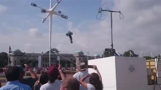 Jet Pack Man at Goodwood FOS Festival of Speed 2018 - Jet Powered Backpack