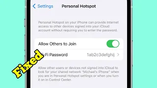 iPhone 15, 15 Plus, 15 Pro, 15 Pro Max Personal Hotspot Not Working? Here's the fix