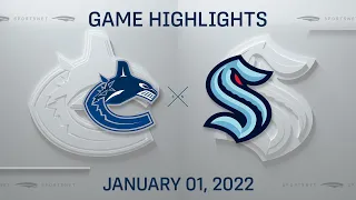 NHL Highlights | Canucks vs. Kraken - Jan 1, 2022