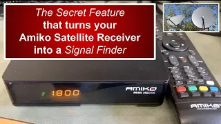 Amiko Mini Satellite TV Receiver Secret Beep Feature - Use your receiver as a Signal Finder