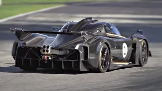 NEW Pagani Huayra R first track test at Monza Circuit | Feat. PURE 9000rpm NA V12 Engine Sounds!