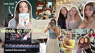 week in my life: easter, filming, haul, new reads⭐️🐛