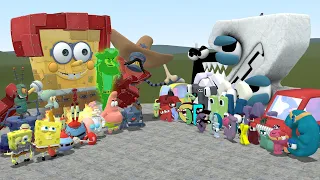 CURSED SPONGEBOB VS ALL ALPHABET LORE A-Z In Garry's Mod!