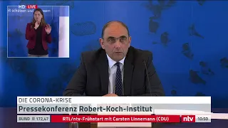 Live: Pressekonferenz des Robert-Koch-Instituts zur Corona-Lage in Deutschland