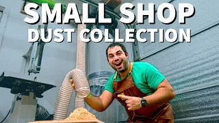 Easy Dust Collection System for any Small Shop!  Basics and Setup Wall Mounted - Woodworking