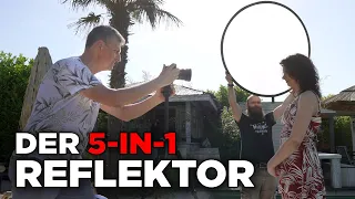 Fotografieren und Filmen lernen mit 5 in 1 Reflektor und Diffusor