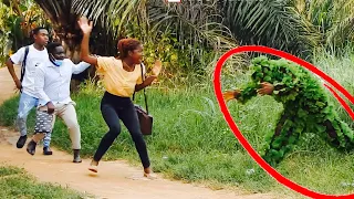 SHE NEARLY FAINTED!!! BEST OF BEST BUSHMAN-HALLOWEEN PRANKS IN AFRICA 2022!!! COMPILATION-PART EIGHT