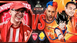 SAIYANS VS ANIQUILADORES CON GOKU (MARIO CASTAÑEDA) 🧡💙 MUNDIAL OCTAVOS 🏆